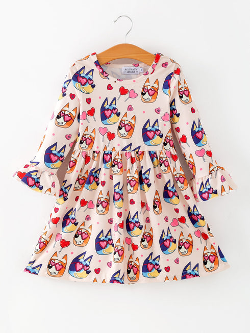 girls-valentines-day-character-print-love-lollipop-ruffle-sleeve-dress-rylee-faith-designs-Sophia's StyleDress-1
