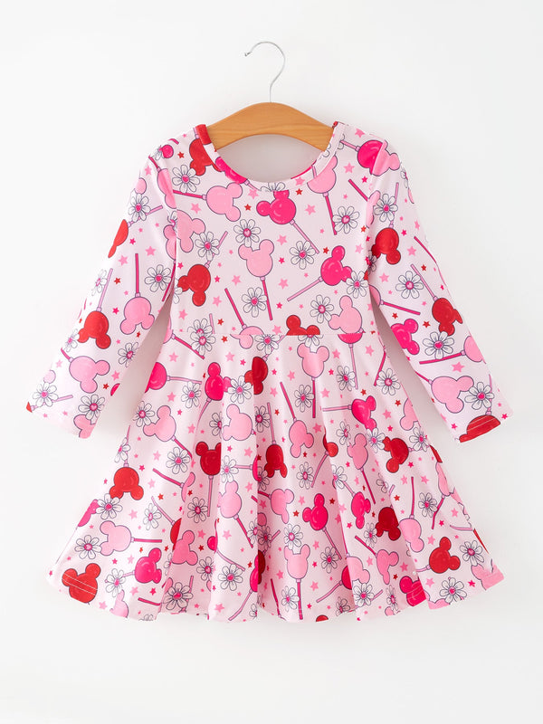 valentine-dress-for-girls-pink-dress-with-daisy-lollipop-print-rylee-faith-designs-Sophia's StyleDress-1