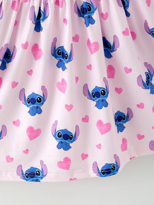 valentines-day-character-print-ruffle-long-sleeve-girls-dress-rylee-faith-designs-Sophia's Style-3