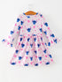 valentines-day-character-print-ruffle-long-sleeve-girls-dress-rylee-faith-designs-Sophia's Style-2