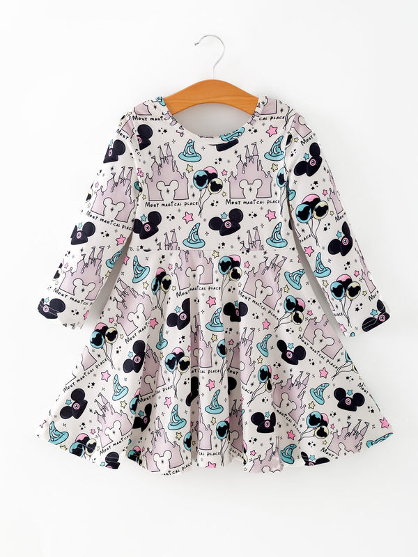 valentines-day-girls-castle-character-print-long-sleeve-dress-rylee-faith-designs-Sophia's StyleDress-1