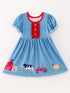 blue-farm-short-sleeve-dress Rylee-Faith-Designs-Sophia's StyleDress-1