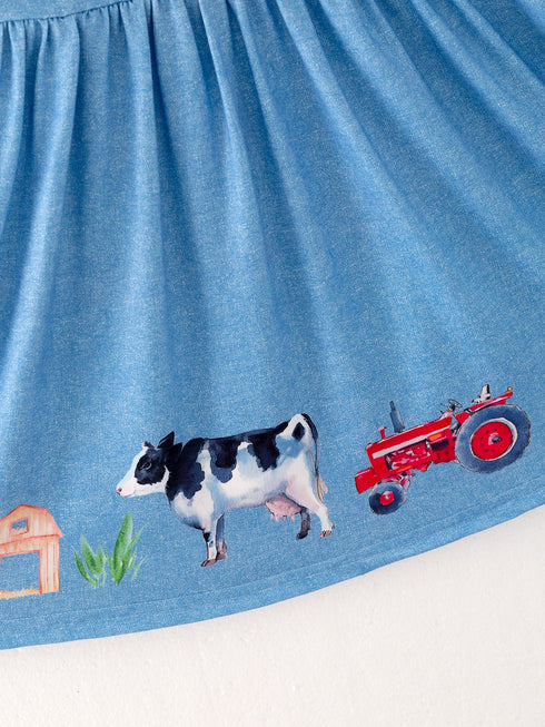 blue-farm-short-sleeve-dress Rylee-Faith-Designs-Sophia's Style-5