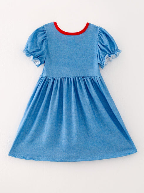 blue-farm-short-sleeve-dress Rylee-Faith-Designs-Sophia's Style-2