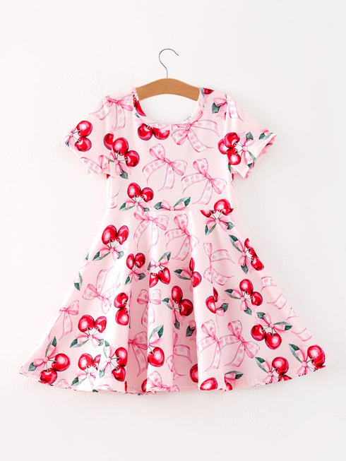 bow-cherry-cute-girls-dress Rylee Faith Designs - Sophia's Style-2