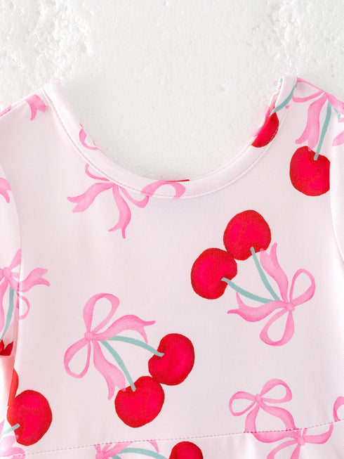 cherry-pattern-vibrant-girls-dress Rylee Faith Designs - Sophia's Style-4