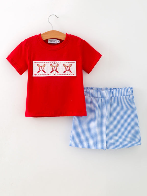 toddler-boys-red-baseball-smocked-tee-and-blue-plaid-shorts-set-sophias-styleOutfit-1