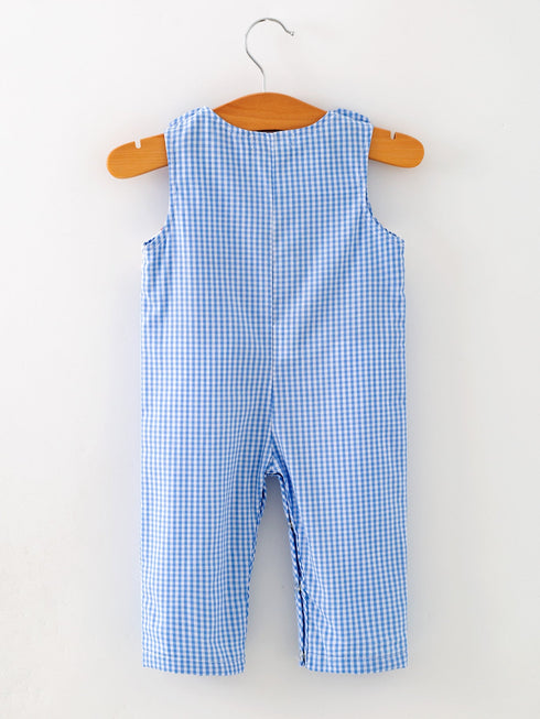 baby-boy-baseball-smocked-romper-blue-plaid-summer-outfit-Sophia's Style-5