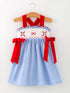 toddler-girls-baseball-smocked-dress-blue-plaid-summer-outfit-Sophia's StyleDress-1