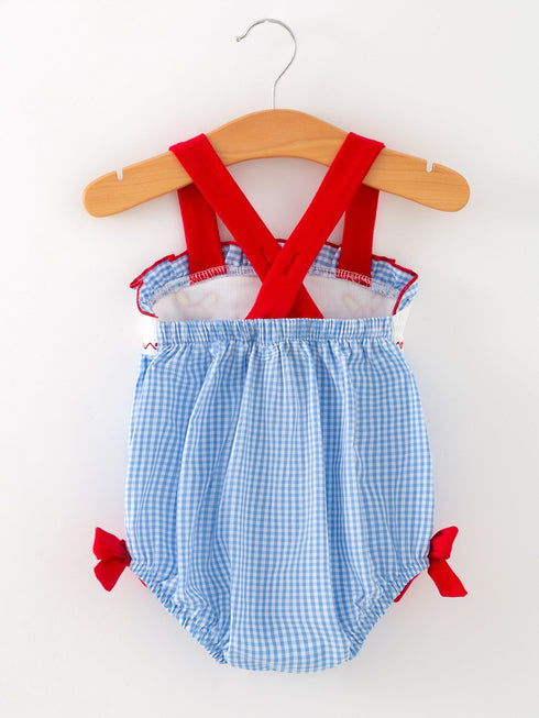 baby-girls-baseball-smocked-romper-blue-plaid-summer-outfit-sophias-style-5