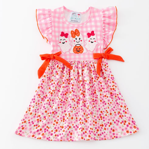 halloween-pink-bow-play-wear-dress little-miss-marmelade-Sophia's StyleGirls Dress-1
