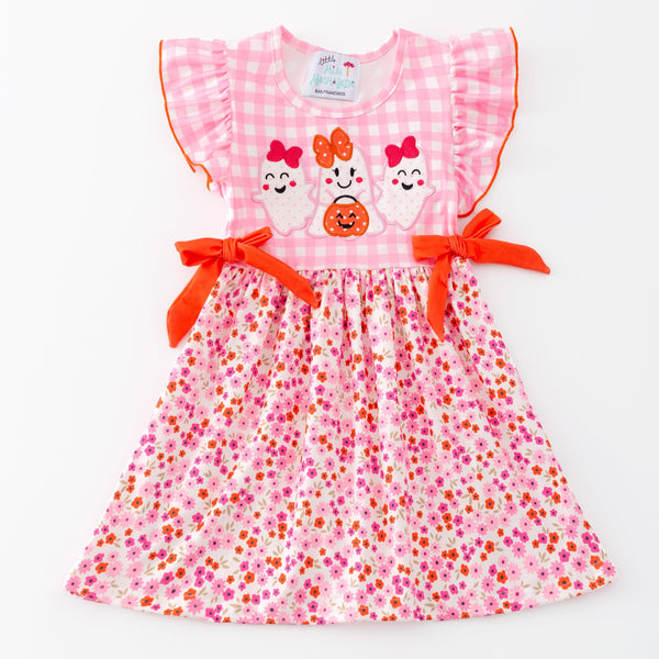 halloween-pink-bow-play-wear-dress little-miss-marmelade-Sophia's StyleGirls Dress-1