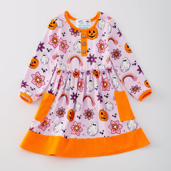 halloween-rainbow-ghost-play-wear-dress little-miss-marmelade-Sophia's StyleGirls Dress-1