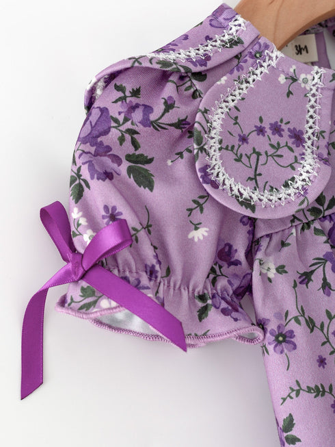 floral-girls-outfit-set-purple-puff-sleeve-top-bloomers-set-sophias-style-4