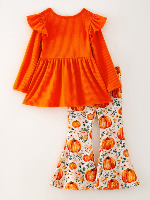girls-halloween-pumpkinprint-set Rylee-Faith-Designs-Sophia's Style-2