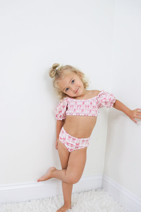 bow-cute-dream-smocked-off-the-shoulder-swim-suit Dream-Big-Little-Co-pajama-baby-blanket