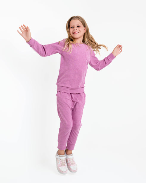 bamboo-waffle-kids-jogger-set-line-dry-only Big Dreams Little Jammie Session Sophia's Style-5