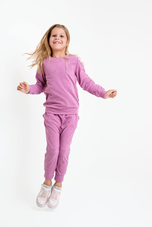 bamboo-waffle-kids-jogger-set-line-dry-only Big Dreams Little Jammie Session Sophia's Style-9