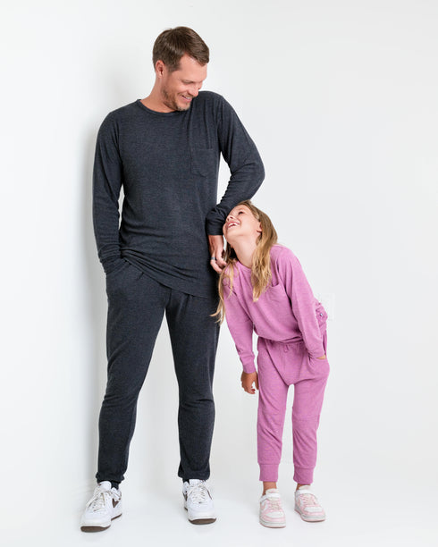 bamboo-waffle-mens-jogger-pants-line-dry-only Big Dreams Little Jammie Session Sophia's Style-5