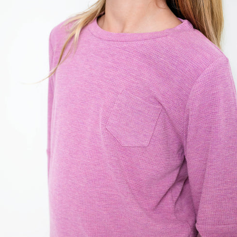 bamboo-waffle-kids-jogger-set-line-dry-only Big Dreams Little Jammie Session Sophia's Style-11