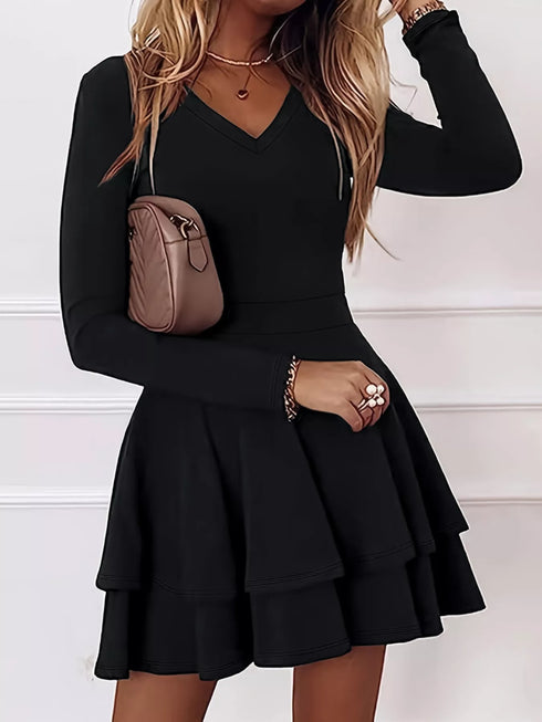 v-neck-layered-ruffle-mini-dress-OhSoStyled-Sophia's-Style-27