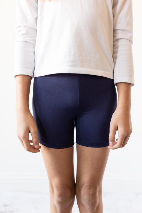 navy-twirl-shorts Mila & Rose - Sophia's Style-Navy Twirl Shorts-12-24M--1