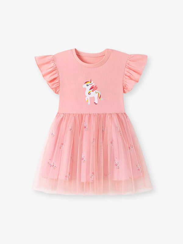 childrens-unicorn-ruffle-sleeve-tulle-dress-1-ohso-kids-sophias-styleDresses-1