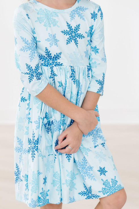 winter-wonderland-pocket-twirl-dress Mila & Rose - Sophia's StyleTwirl Pocket Dress 3/4-1