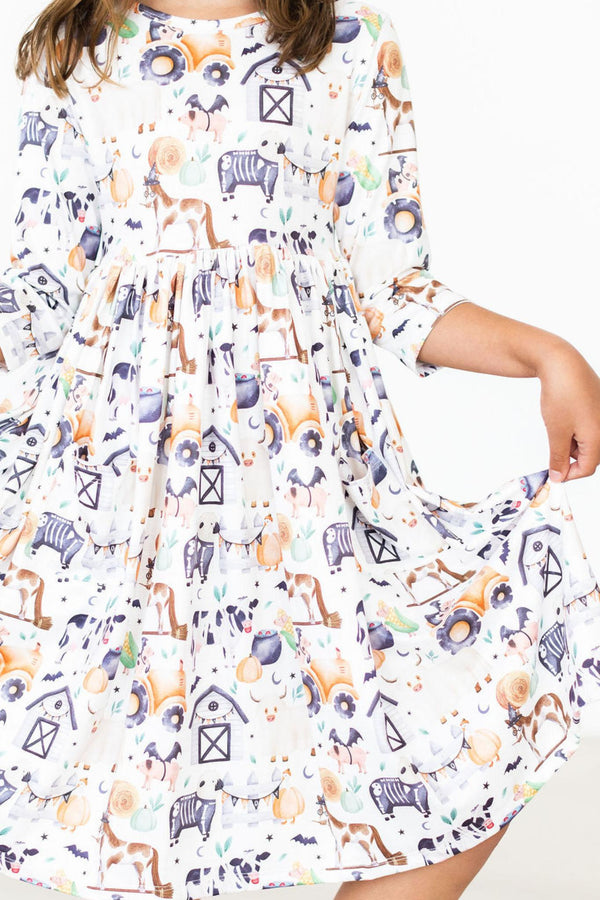 stay-spooky-pocket-twirl-dress Mila &  Rose - Sophia's Style-Stay Spooky Pocket Twirl Dress-6-12M--1