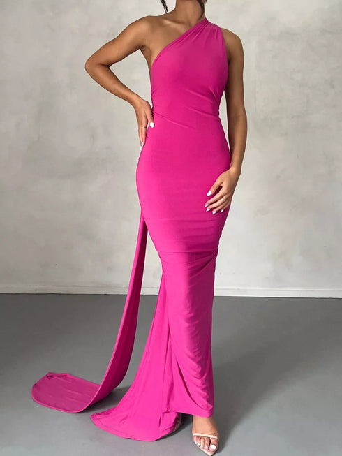 backless-one-shoulder-ruched-bodycon-maxi-dress-OhSoStyled-Sophia's-Style-4