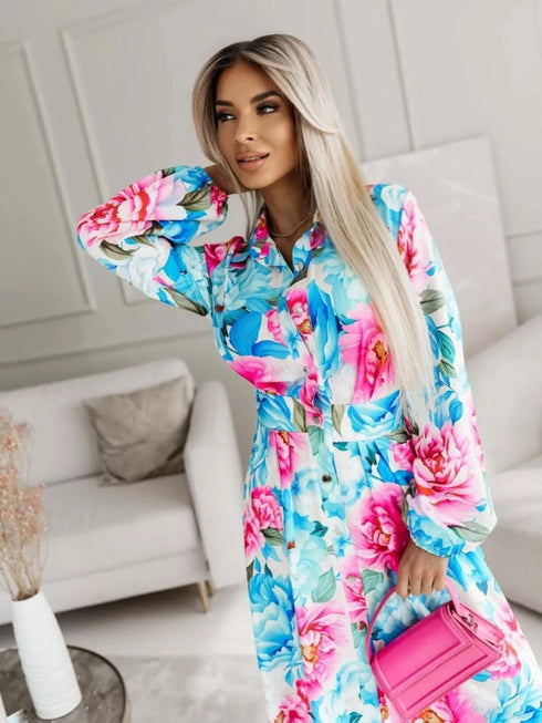 printed-button-front-maxi-shirt-dress-OhSoStyled-Sophia's-Style-3