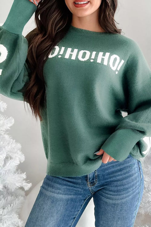 ho-ho-ho-graphic-long-sleeve-sweater-Sophia's Style-2