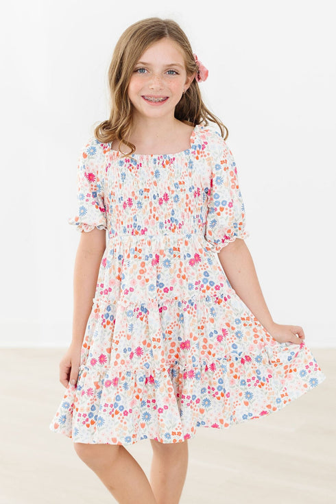 meadow-magic-smocked-ruffle-dress Mila & Rose - Sophia's Style-Meadow Magic Smocked Ruffle Dress-2T--1