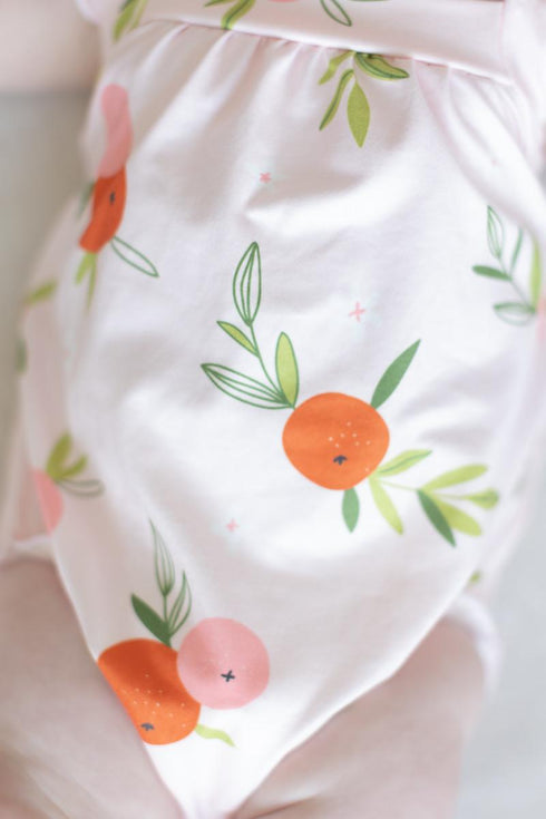 tangerine-ruffle-cross-back-romper Mila & Rose - Sophia's Style-5