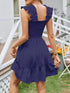 smocked-square-neck-wide-strap-dress OhSoStyled - Sophia's Style in Dark Blue-15