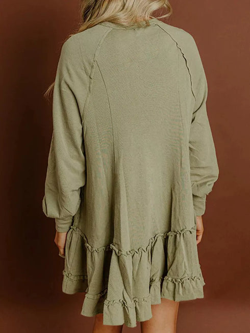 frill-round-neck-long-sleeve-mini-dress-OhSoStyled-Sophia's-Style-2