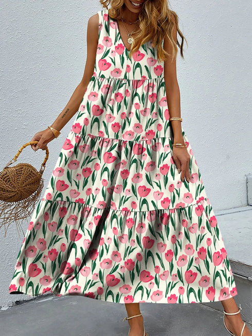 floral-tiered-maxi-tank-dress OhSoStyled at Sophia's Style-7