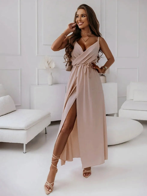 honey-tied-surplice-sleeveless-midi-cami-dress-OhSoStyled-Sophia's-Style-4