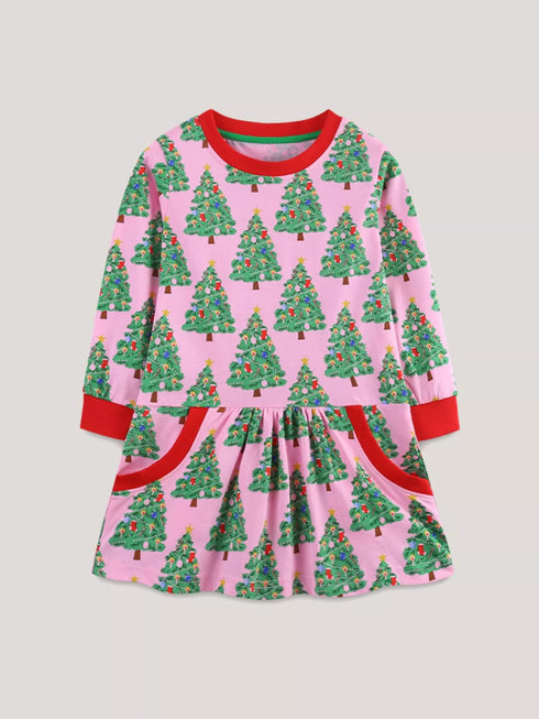 childrens-christmas-tree-print-long-sleeve-dress-ohso-kids-sophias-style-1