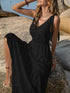 v-neck-tie-shoulder-crochet-maxi-dress Sophia's Trends - Sophia's Style--