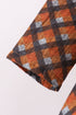 Premium brown plaid muslin dress
