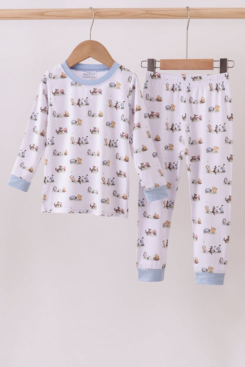 Premium character print bamboo pants set