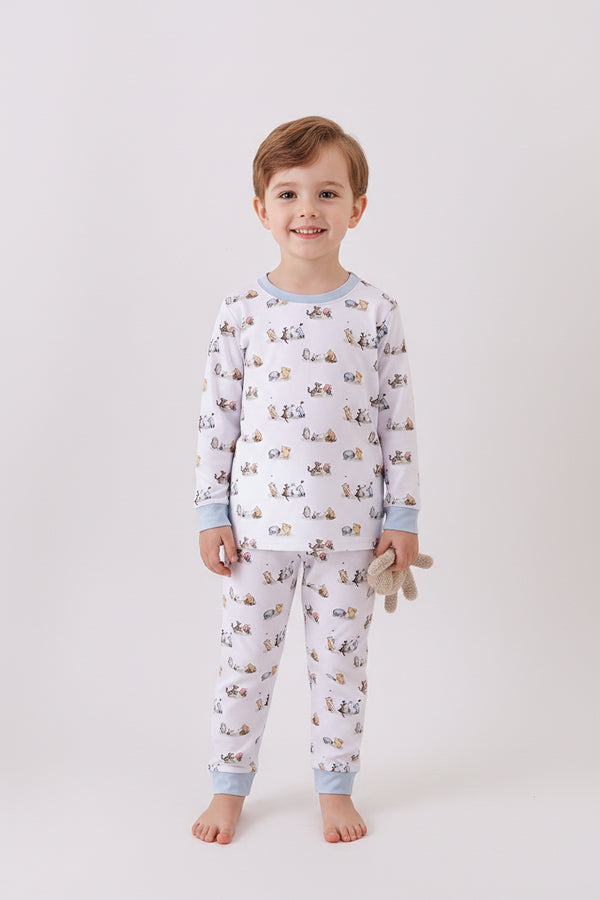 Premium character print bamboo pants set