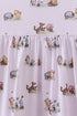 Premium blue character print bamboo dress
