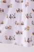 Premium blue character print bamboo dress