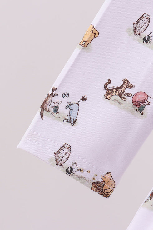 Premium blue character print bamboo dress