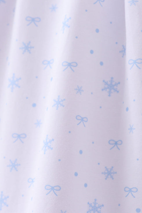 Premium blue snow bow pants set