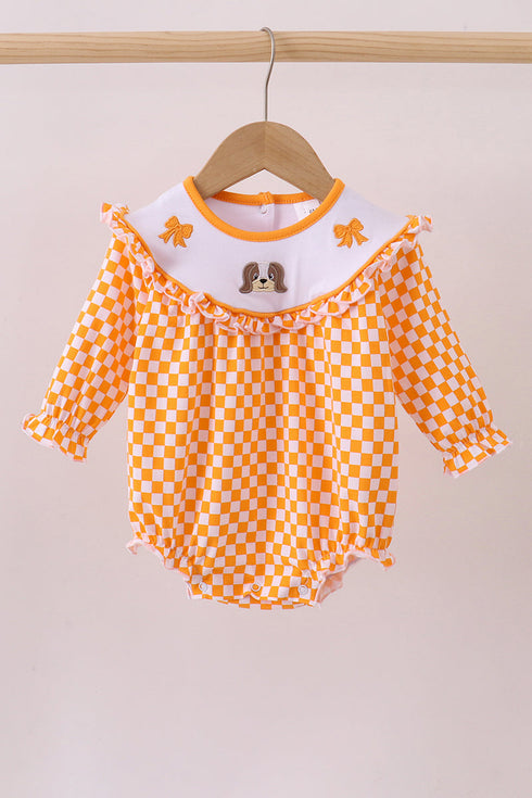 orange-tennessee-puppy-bow-embroidery-checkered-bubble-abby-evie-sophias-stylebaby-1
