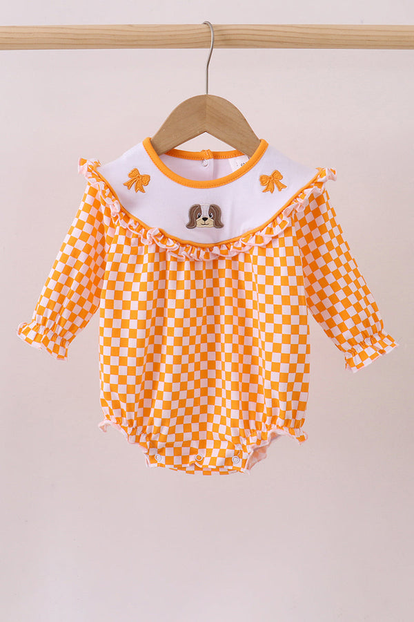 orange-tennessee-puppy-bow-embroidery-checkered-bubble-abby-evie-sophias-stylebaby-1