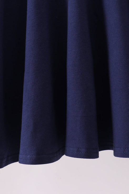 Premium Navy Auburn tiger applique dress